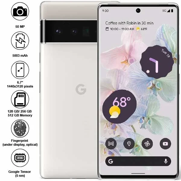 Google Pixel 6 Pro  smartphone, available at Mobitel UK
